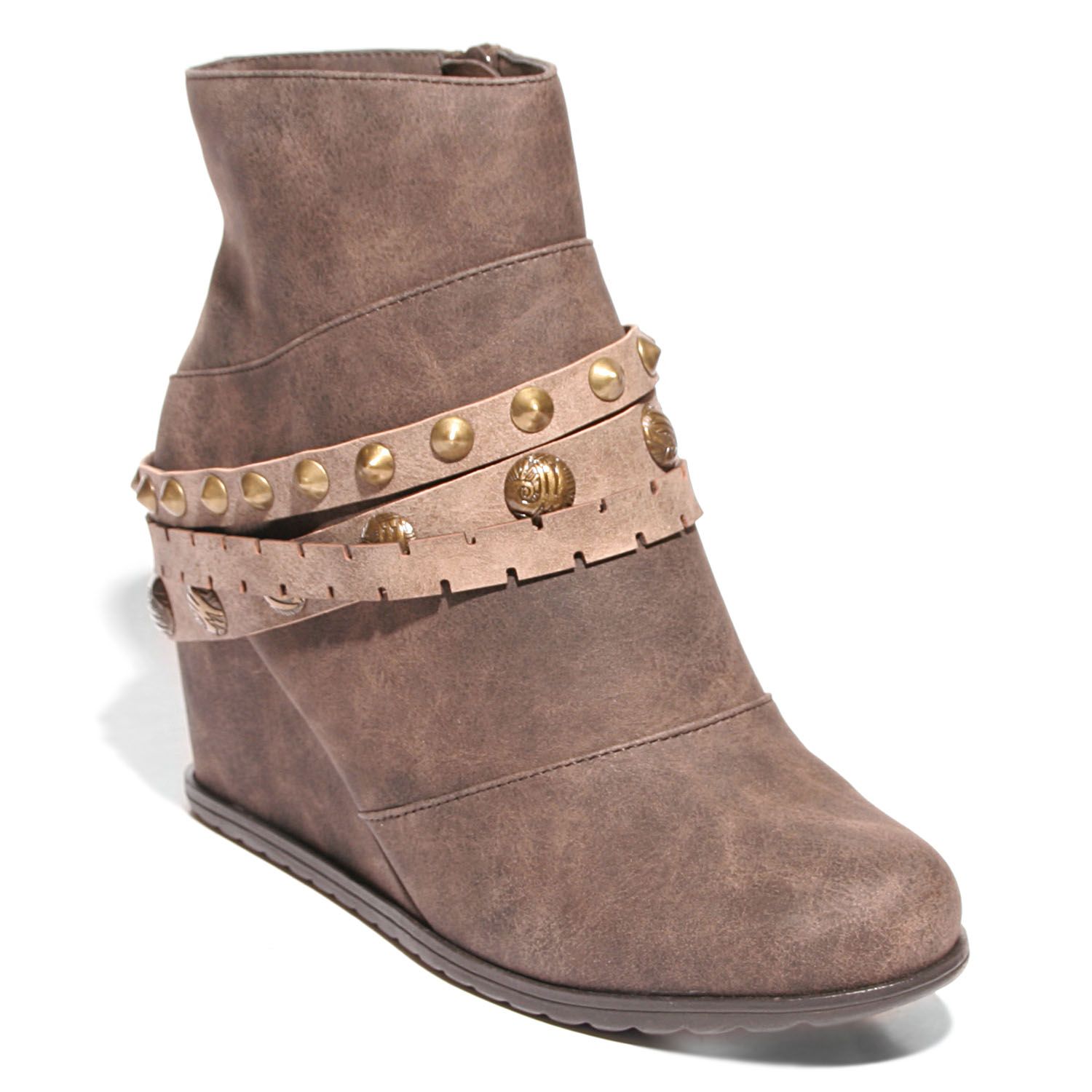 women's wedge ankle boots