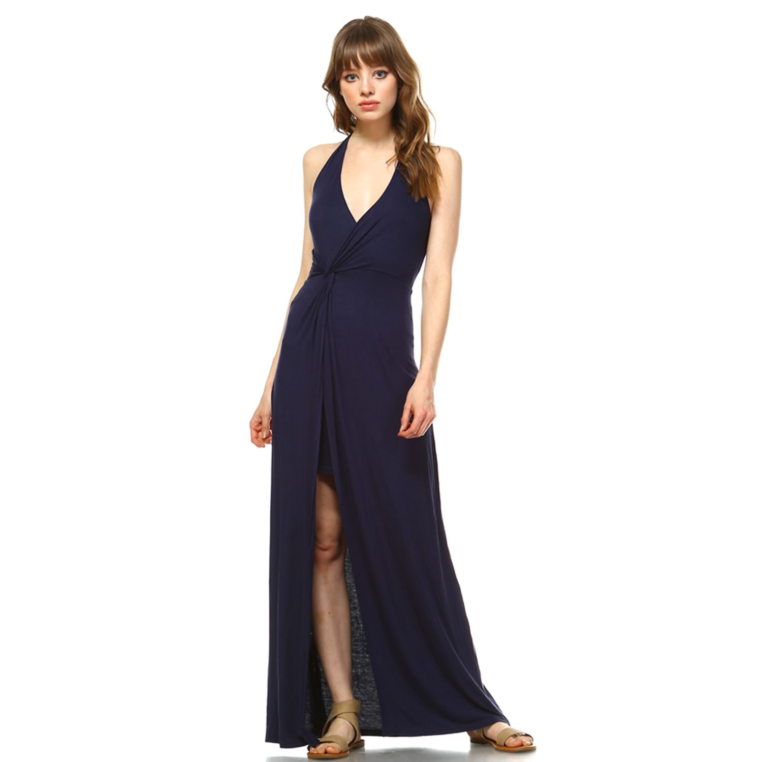 white mark maxi dress