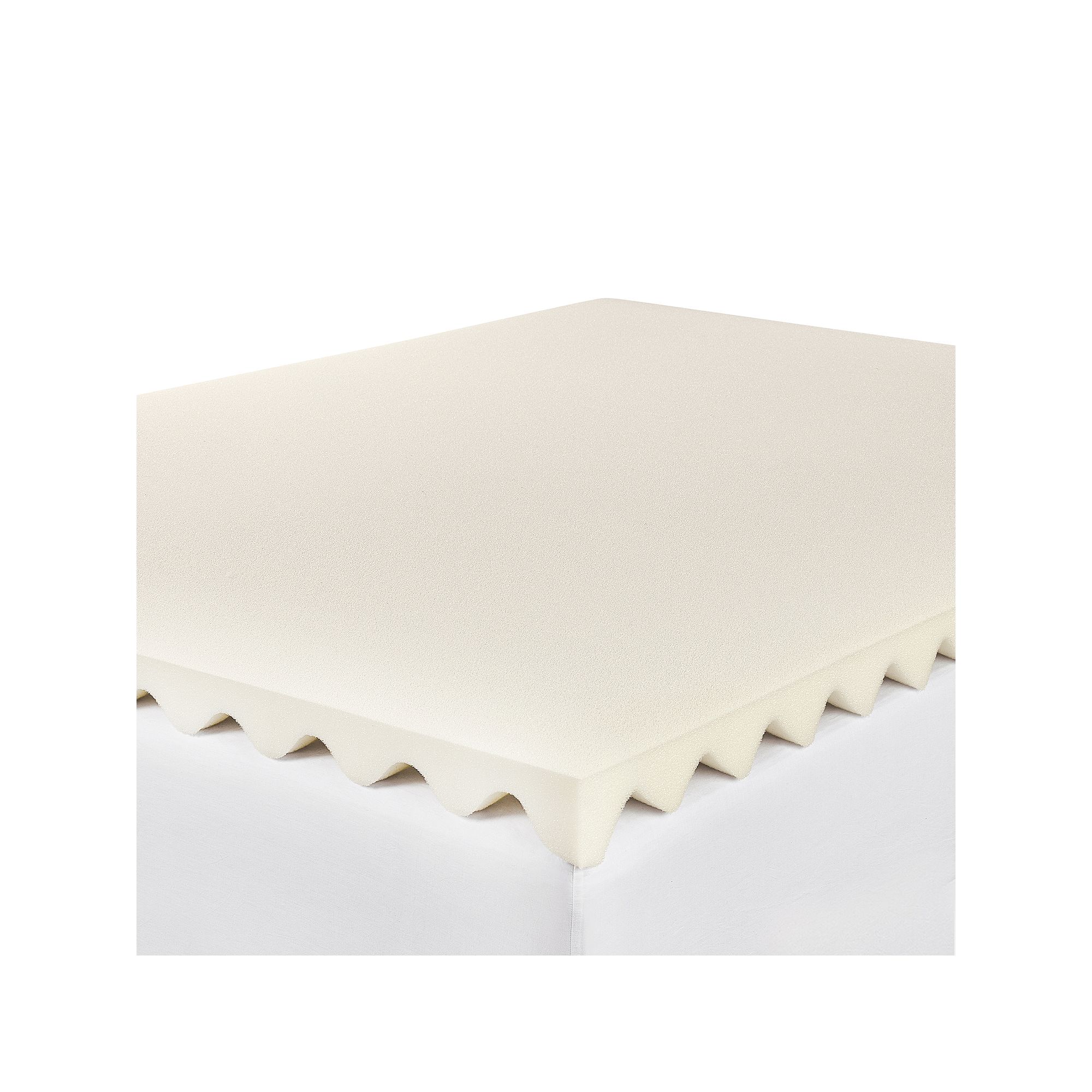Serta® Comfort Boost 2.5-Inch Memory Foam Mattress Topper, White