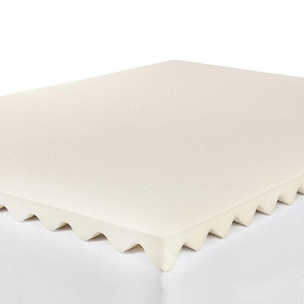 Serta® Comfort Boost 2.5-Inch Memory Foam Mattress Topper - White (KING)