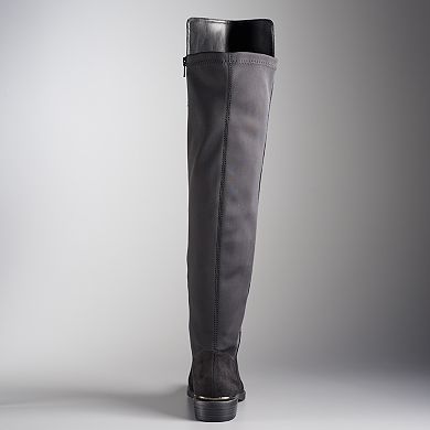 Simply Vera Vera Wang Florence Women's Over The Knee Boots