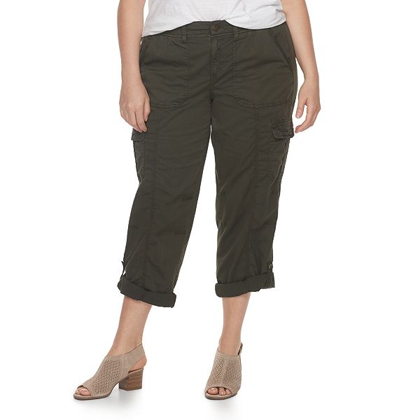 Plus Size Sonoma Goods For Life® Twill Convertible Pants