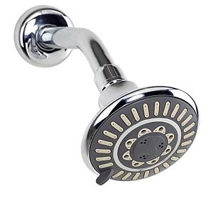 Bath Bliss Chrome Finish 5-Function Deluxe Showerhead