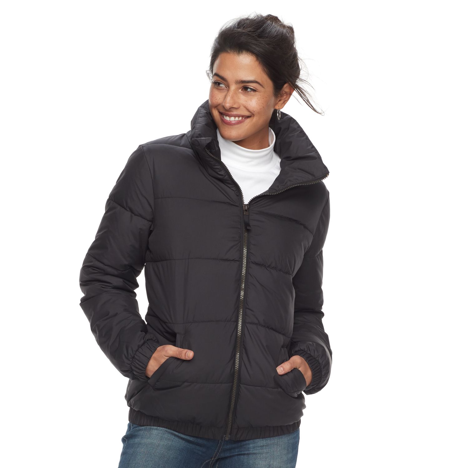 apt 9 hooded puffer jacket