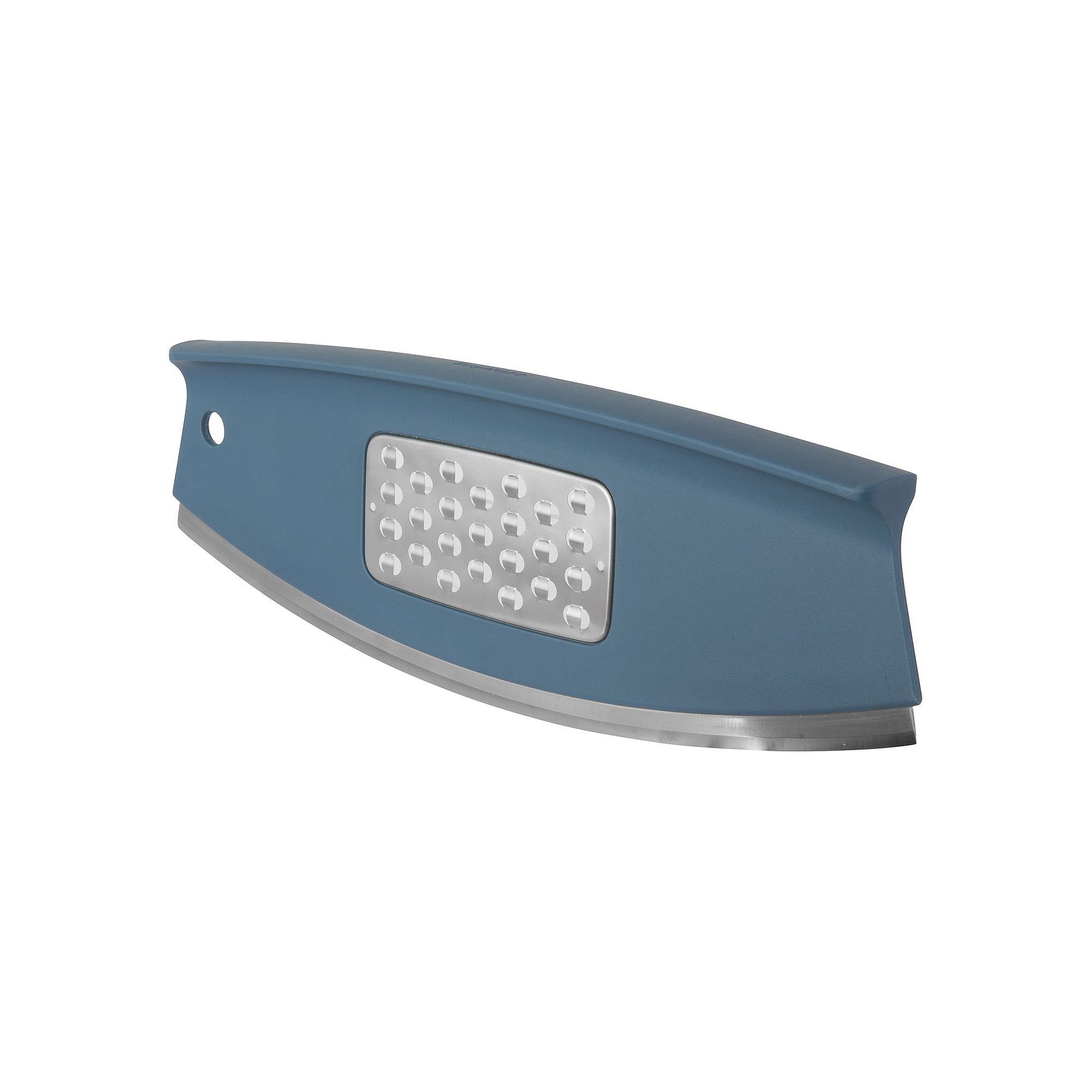 BergHOFF Leo Collection Pizza Slicer & Grater, Silver Blue