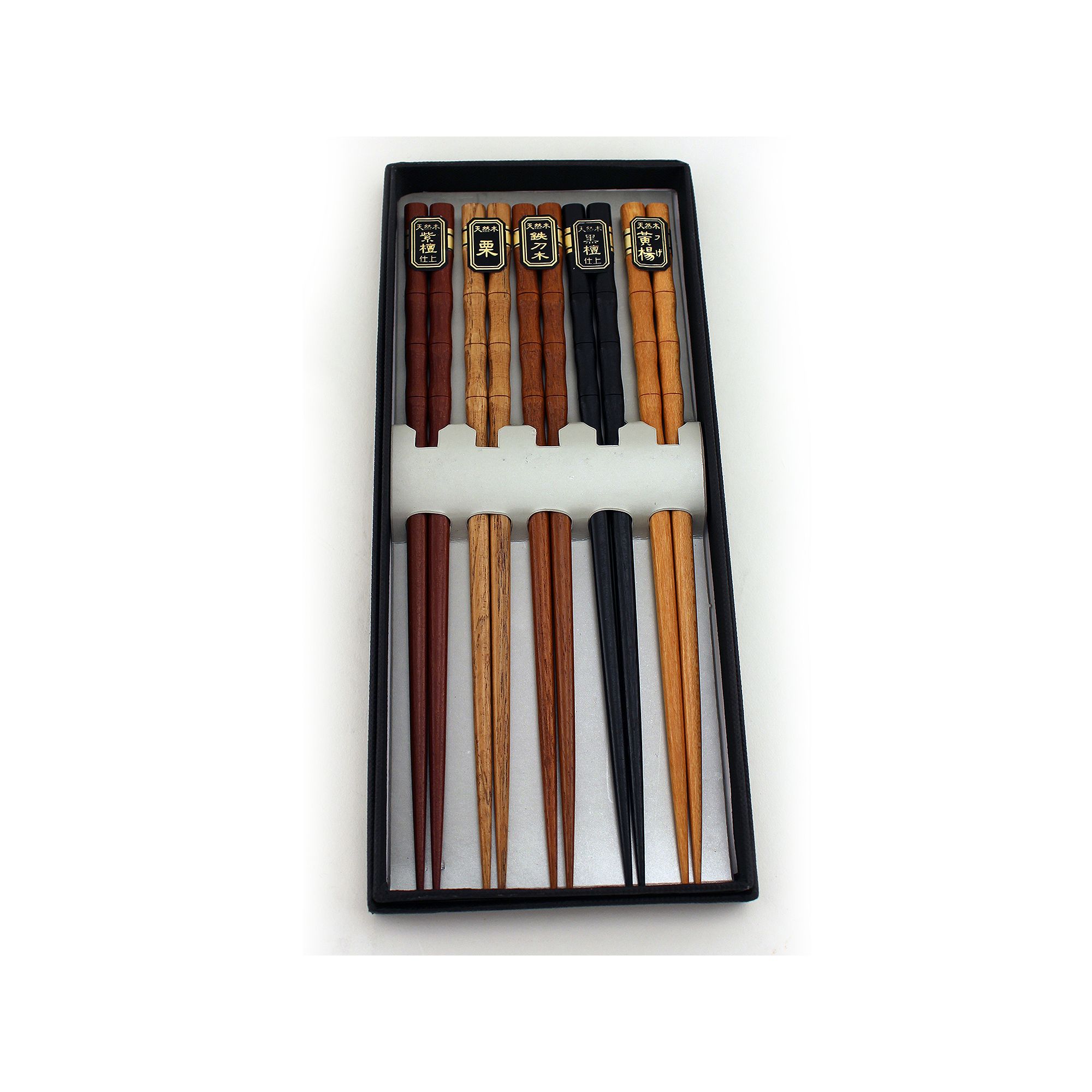 BergHOFF 5-pair Wooden Chopsticks Set, Natural