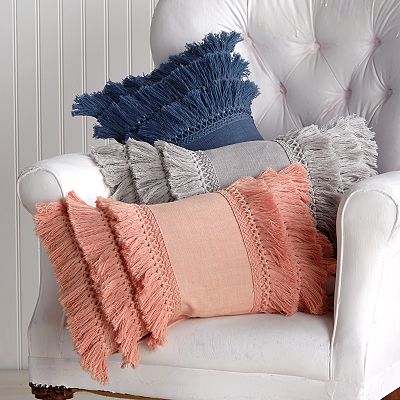 Peri Fringe Throw Pillow