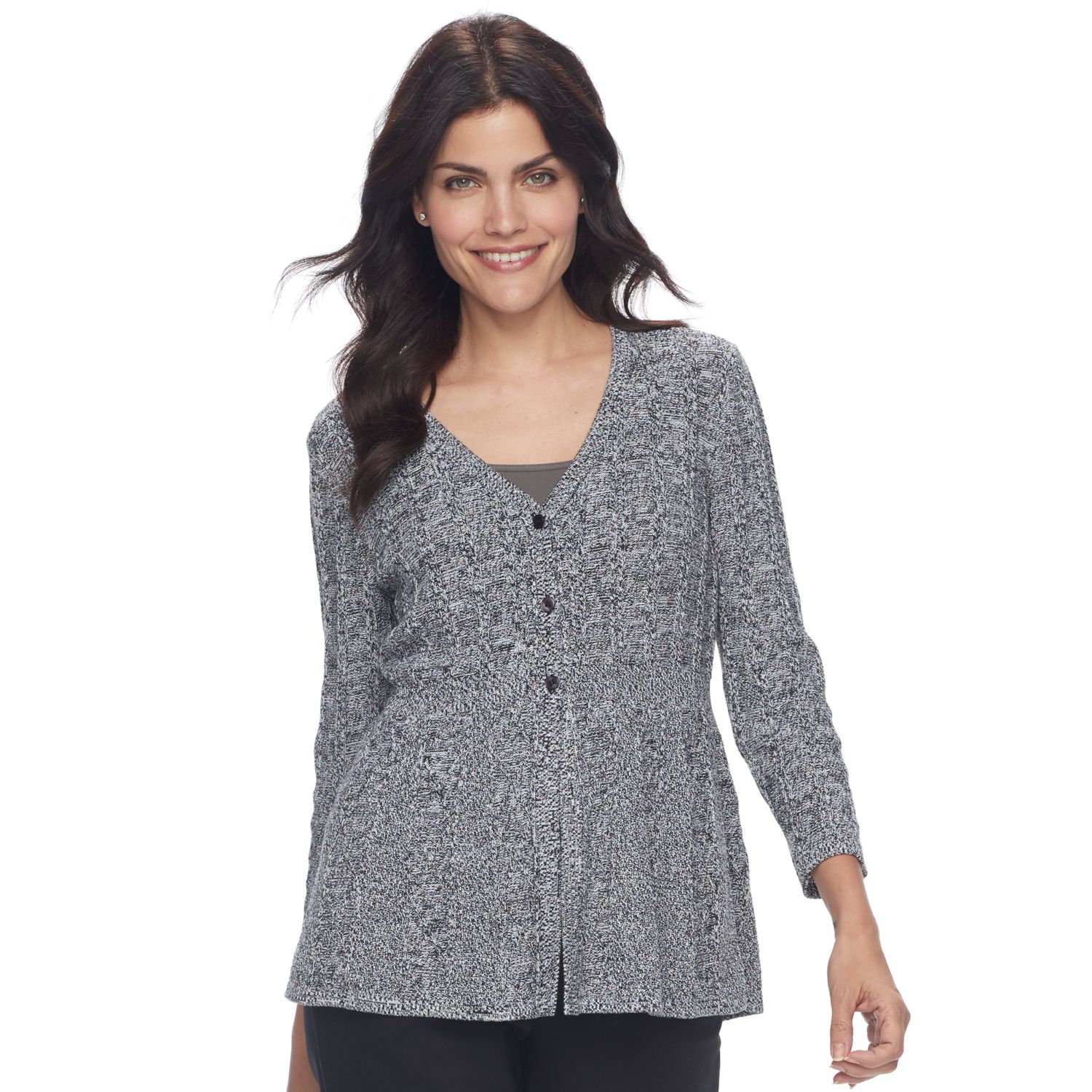 black swing cardigan