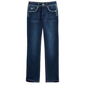 Girls 7-16 Freestyle Revolution Rhinestone Embellished Whiskered Bootcut Jeans