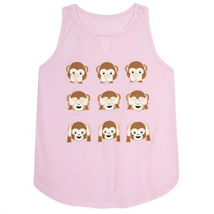 Girls 7-16 Harper & Elliott Keyhole Graphic Tank Top