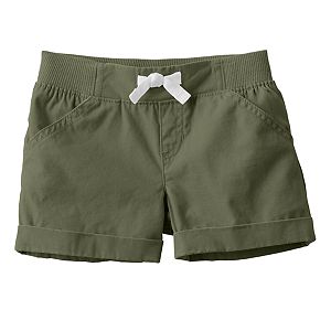 Baby Girl Jumping Beans® Canvas Shorts