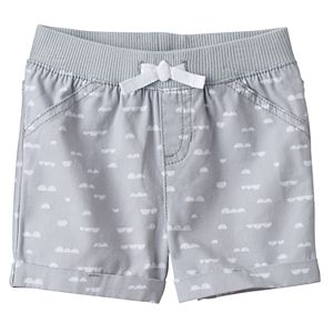 Baby Girl Jumping Beans® Geometric Print Cuffed Shorts