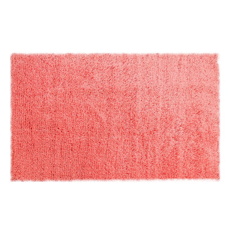 Chesapeake Microfiber Solid Shag Rug, Lt Orange, 7X9 Ft