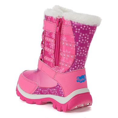 Peppa Pig Toddler Girls' Light Up Winter Boots 