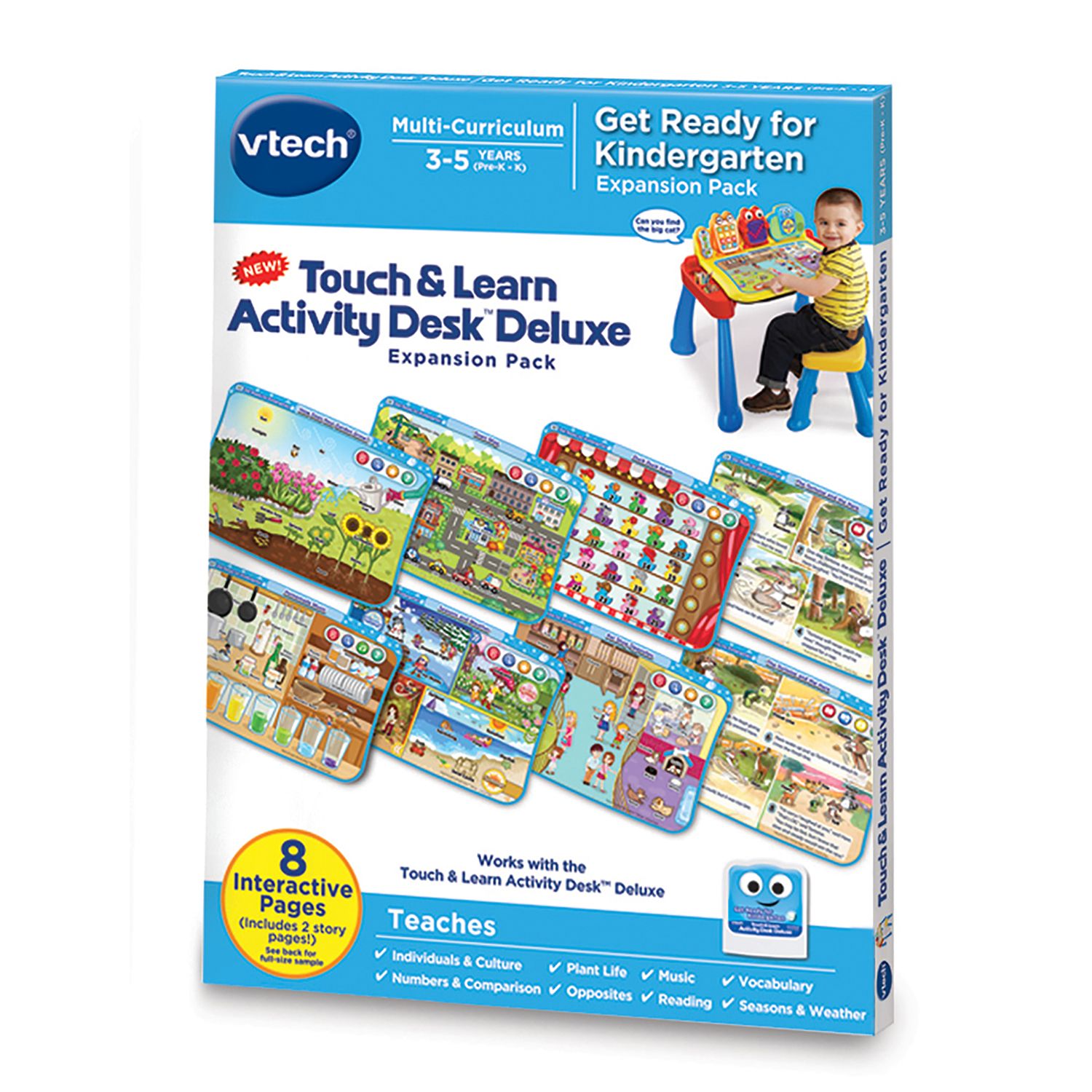 vtech touch & learn activity desk pink