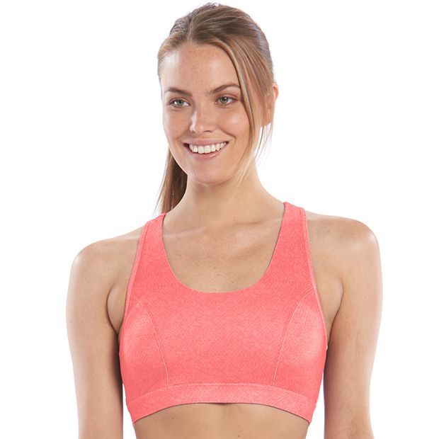 Tek Gear® Keyhole Medium-Impact Sports Bra  Sports bra, Medium impact sports  bra, High impact sports bra