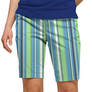Women's Loudmouth Striped Bermuda Golf Shorts