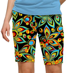 Women's Loudmouth Bright Print Bermuda Golf Shorts