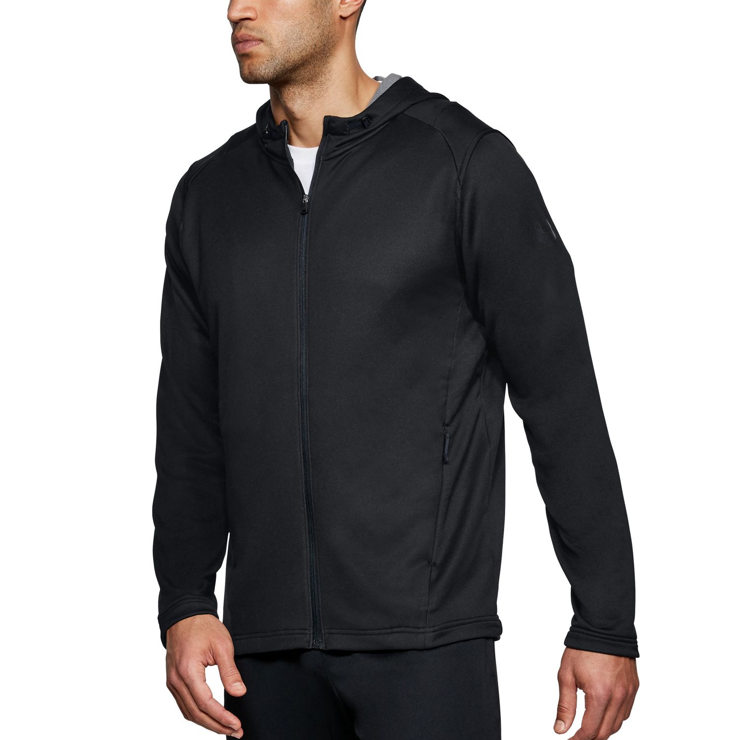 under armour terry fitted full zip hoodie
