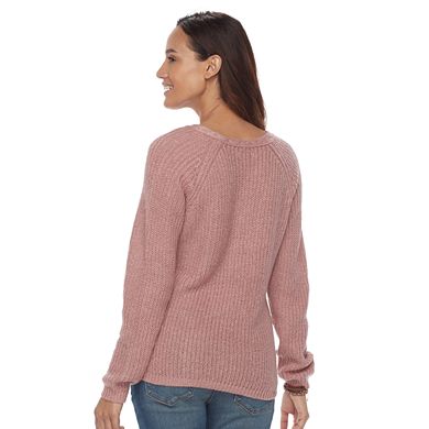 Petite Sonoma Goods For Life® Cable-Knit Sweater 