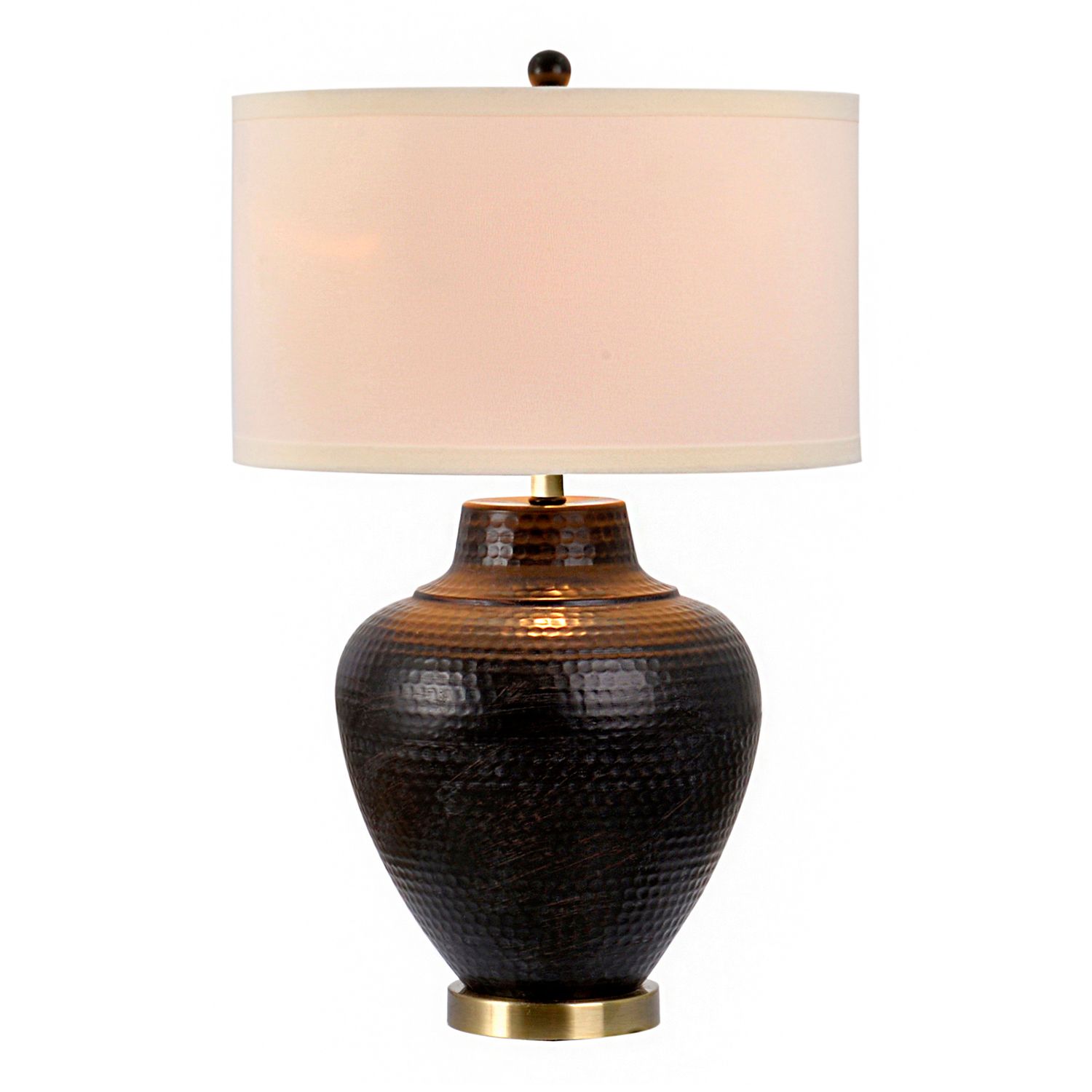 hammered table lamp