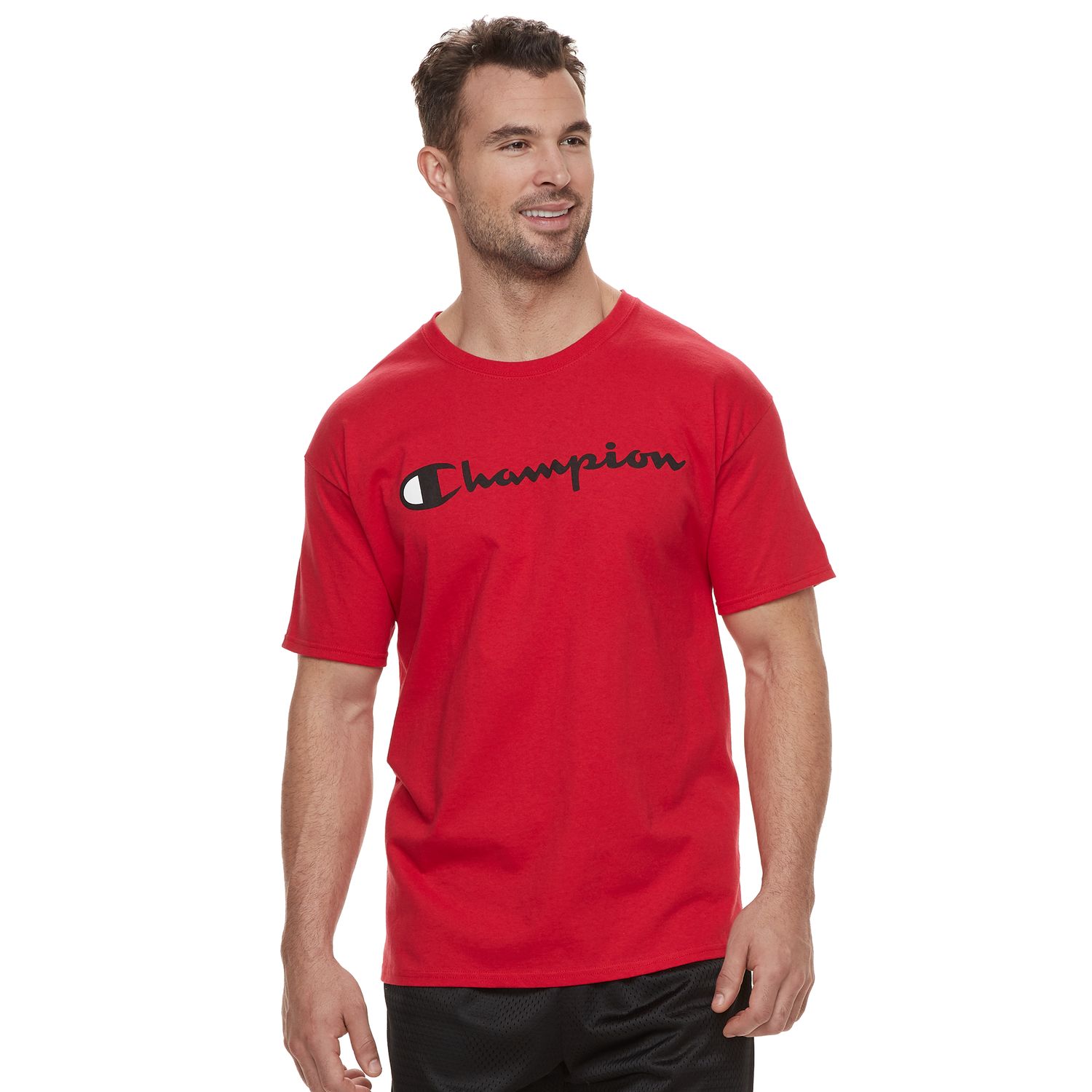 red champion script shirt