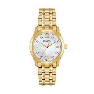 Bulova Women's Diamond Stainless Steel Watch - 97P118