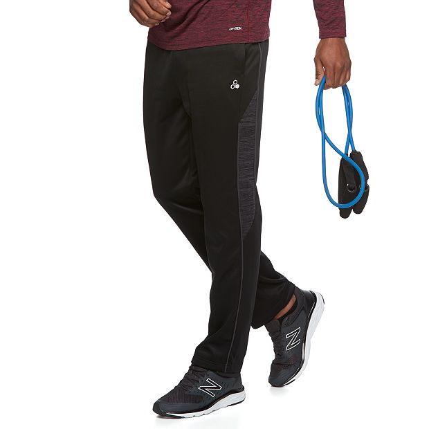 Tek Gear Men's Black Fleece Lined DryTek Active Athletic Pants