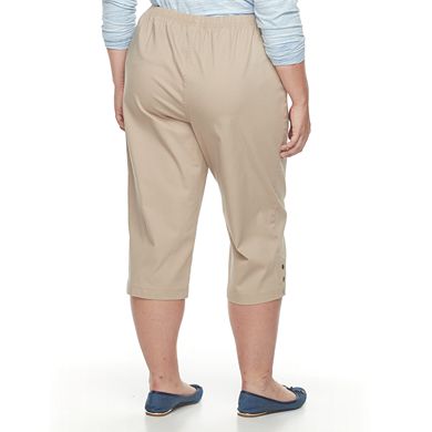 Plus Size Croft & Barrow® Pull-On Capri Pants