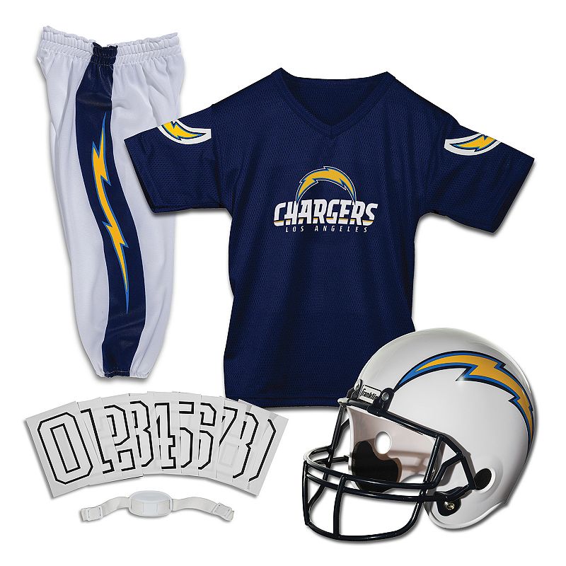 Franklin San Diego Chargers Deluxe Football Uniform Set, Multicolor