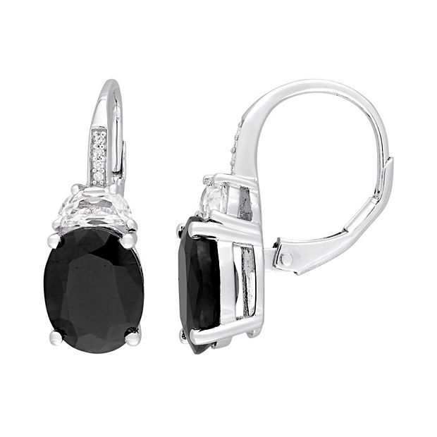 White sapphire earrings on sale kohls