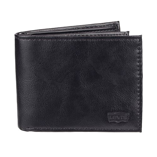 Men's Levi's RFID-Blocking Extra-Capacity Black Slimfold Wallet
