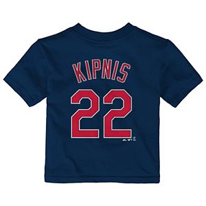 Baby Majestic Cleveland Indians Jason Kipnis Name and Number Tee