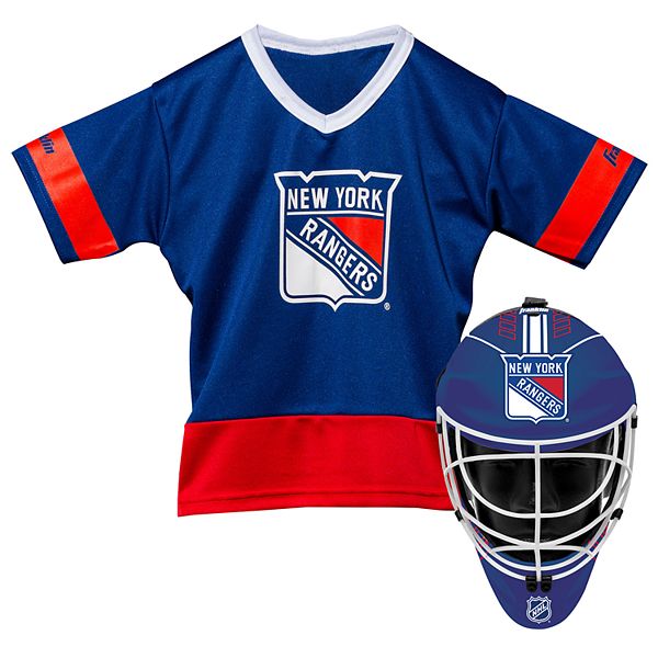 Franklin Winnipeg Jets Hockey Costume Set Youth Jersey & Goalie Mask OSMNIB