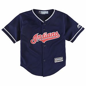 Toddler Majestic Cleveland Indians Cool Base Replica Jersey