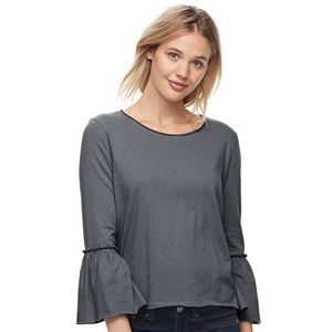 Juniors' SO® Bell Sleeve Top