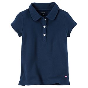 Girls 4-8 Carter's Solid Polo