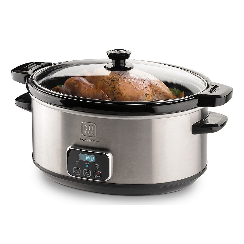 UPC 655772015051 product image for Toastmaster 7-qt. Digital Slow Cooker with Locking Lid, Silver, 7 QT | upcitemdb.com