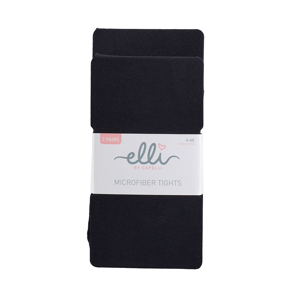 Girls Elli by Capelli 2-pk. Microfiber Fashion Tights