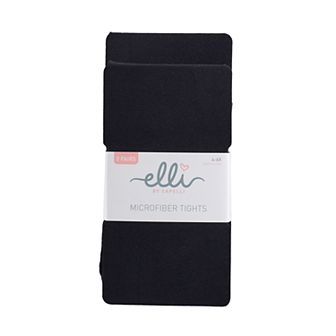 Girls Elli by Capelli 2 pk Microfiber Fashion Tights