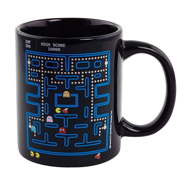 Pac-man Heat Reactive Color Changing 16 Oz. Tea Coffee Mug Cup Black :  Target