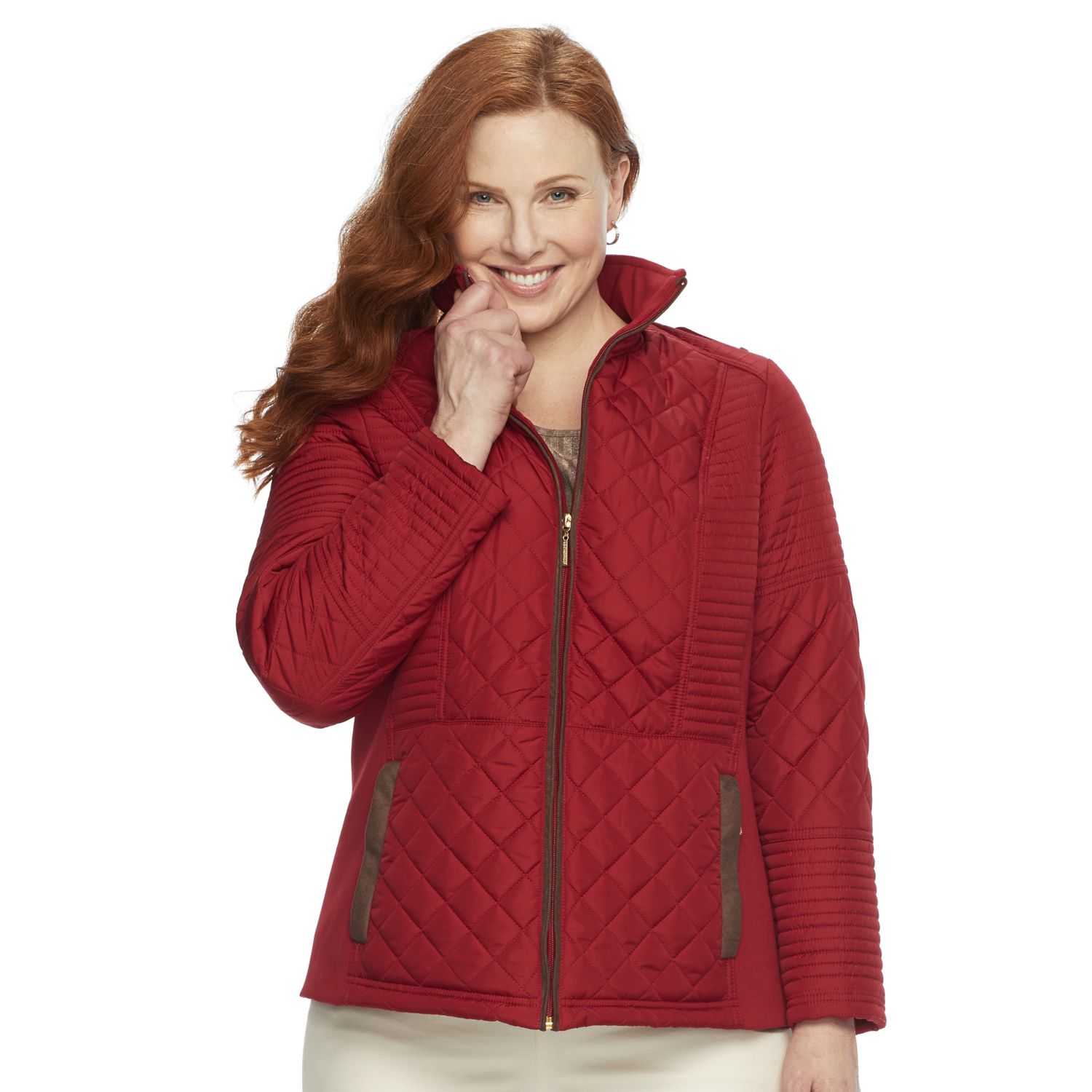 ladies plus size quilted jackets