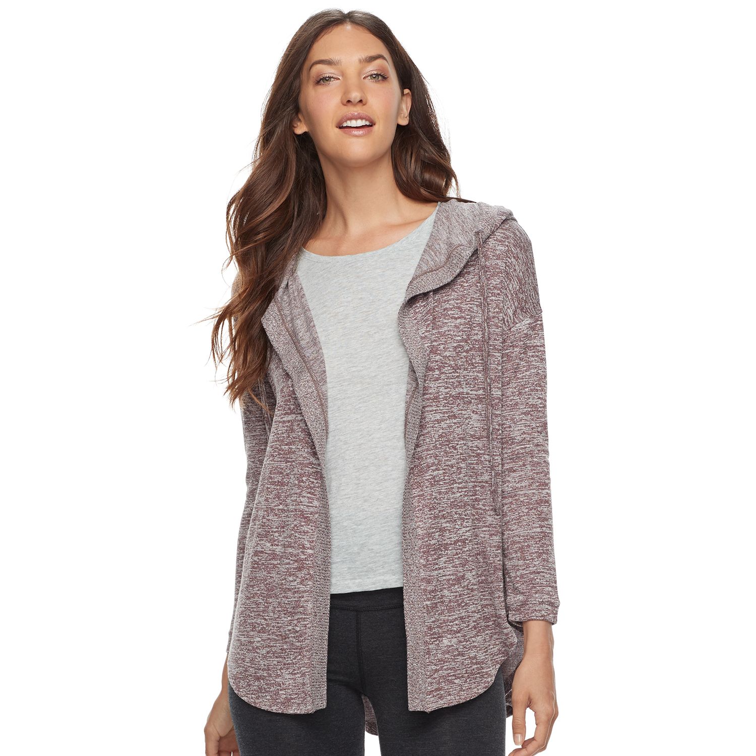 open front fleece cardigan