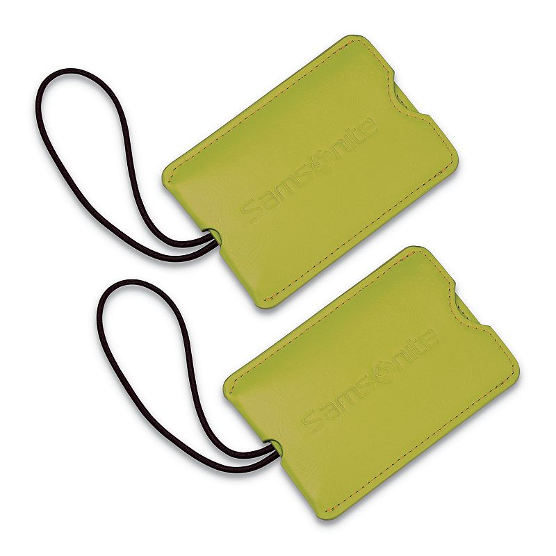 Samsonite Vinyl ID Tags 2-pk., Green