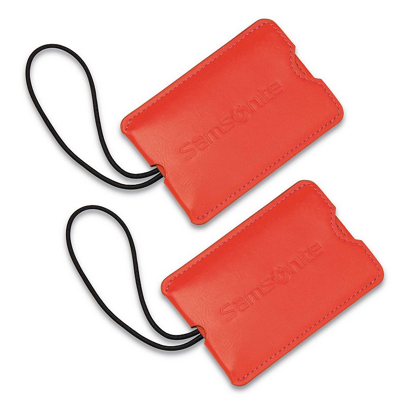 Samsonite Vinyl ID Tags 2-pk., Red