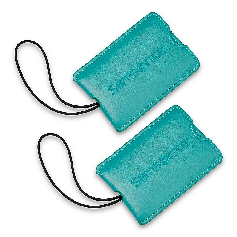Samsonite Vinyl ID Tags 2-pk., Turquoise/Blue