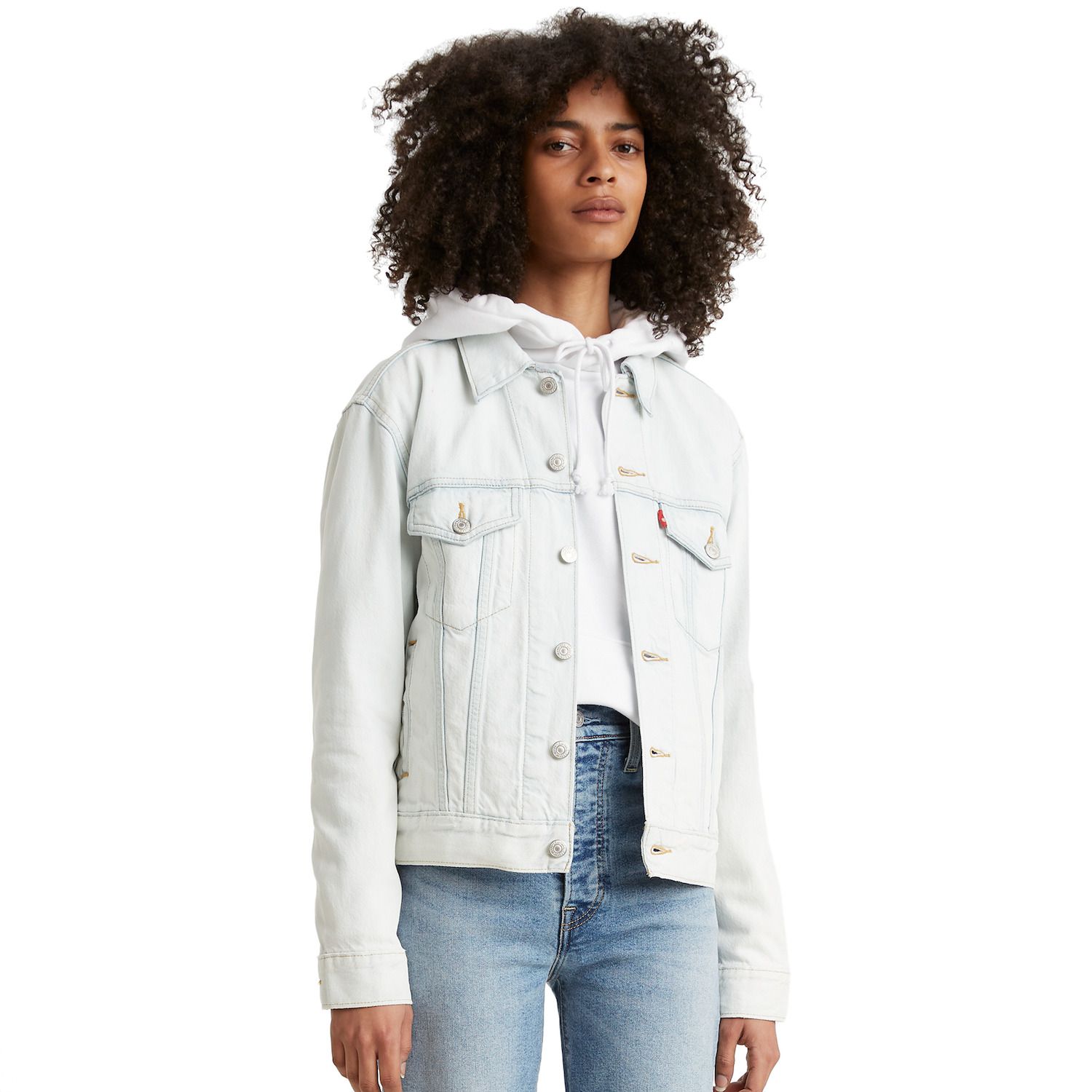 white jean jacket kohls