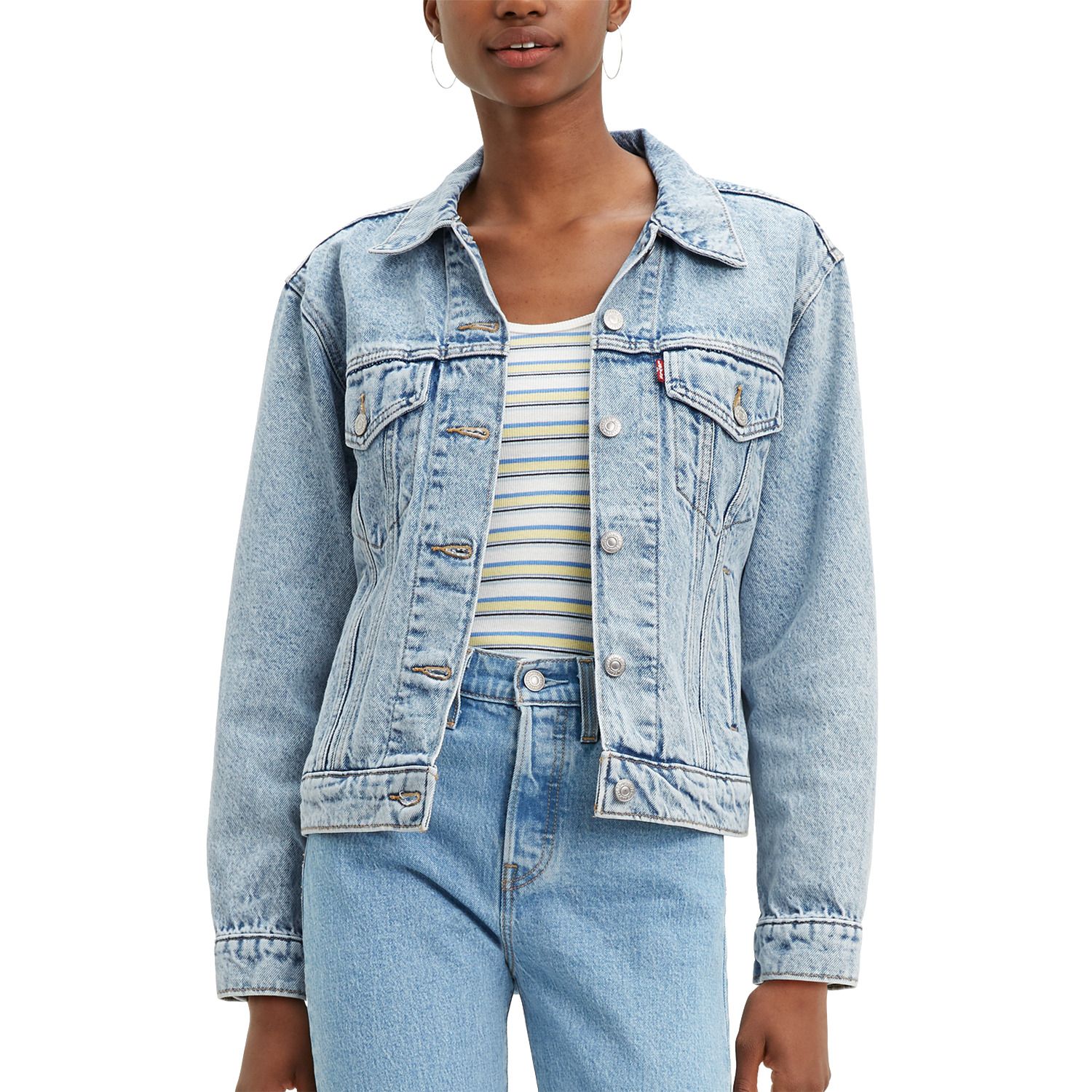 ex boyfriend levi's trucker jacket