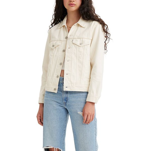 Levi's white hot sale jeans jacket