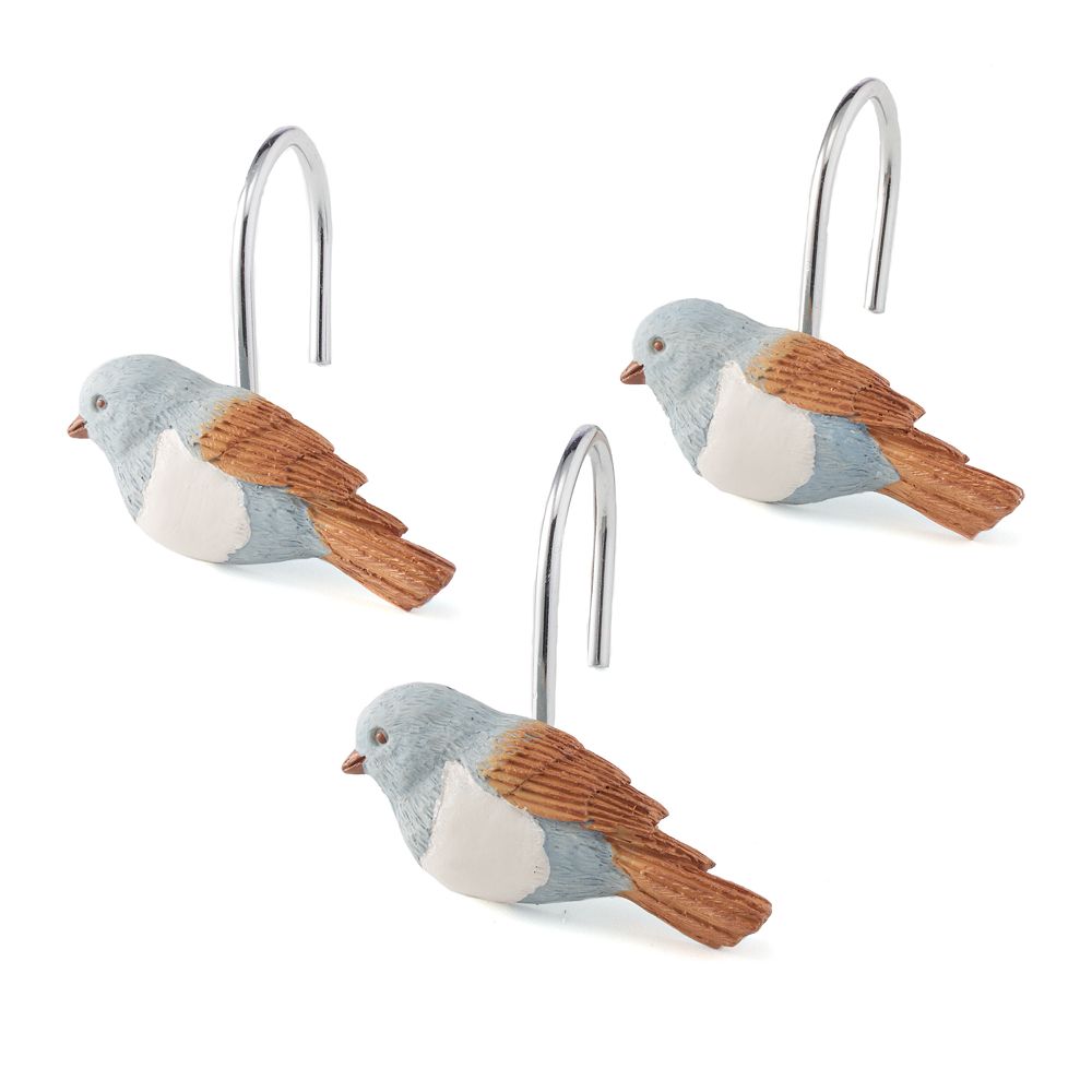 Saturday Knight Ltd Faithful Birds Shower Curtain Hooks